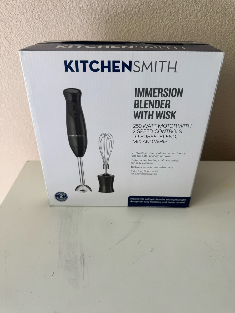 Black Immersion Blender with Whisk
